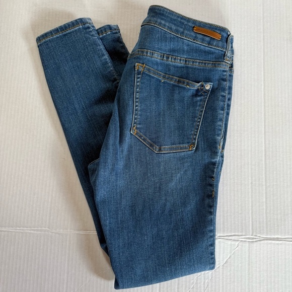 Pilcro and the Letterpress Women's High Rise Denim Leggings Jeans in Blue - Picture 5 of 12